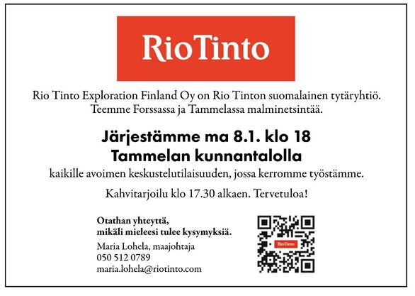 Rio Tinto kutsu